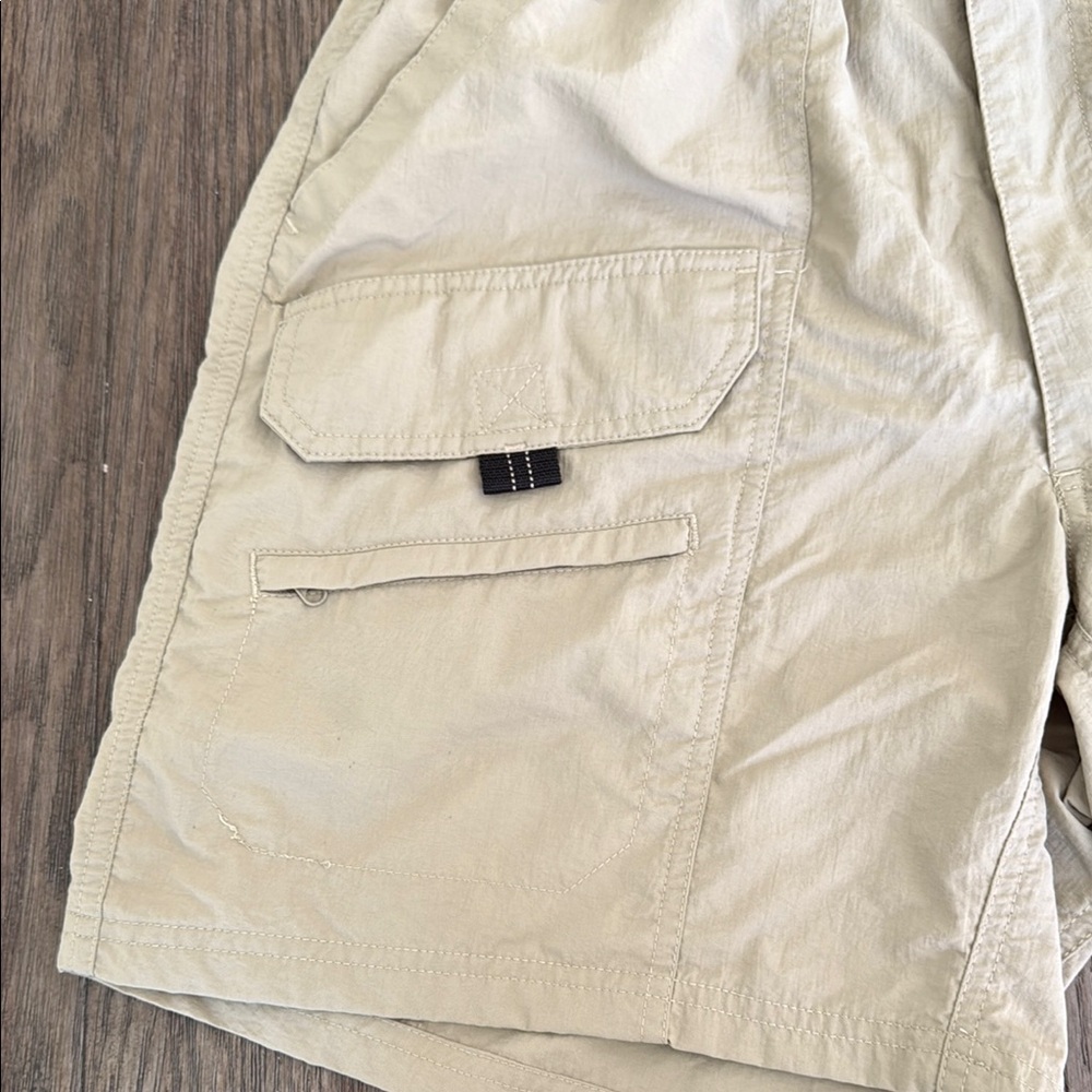 Tan Cargo Shorts with Adjustable Waistband - Picture 4 of 13